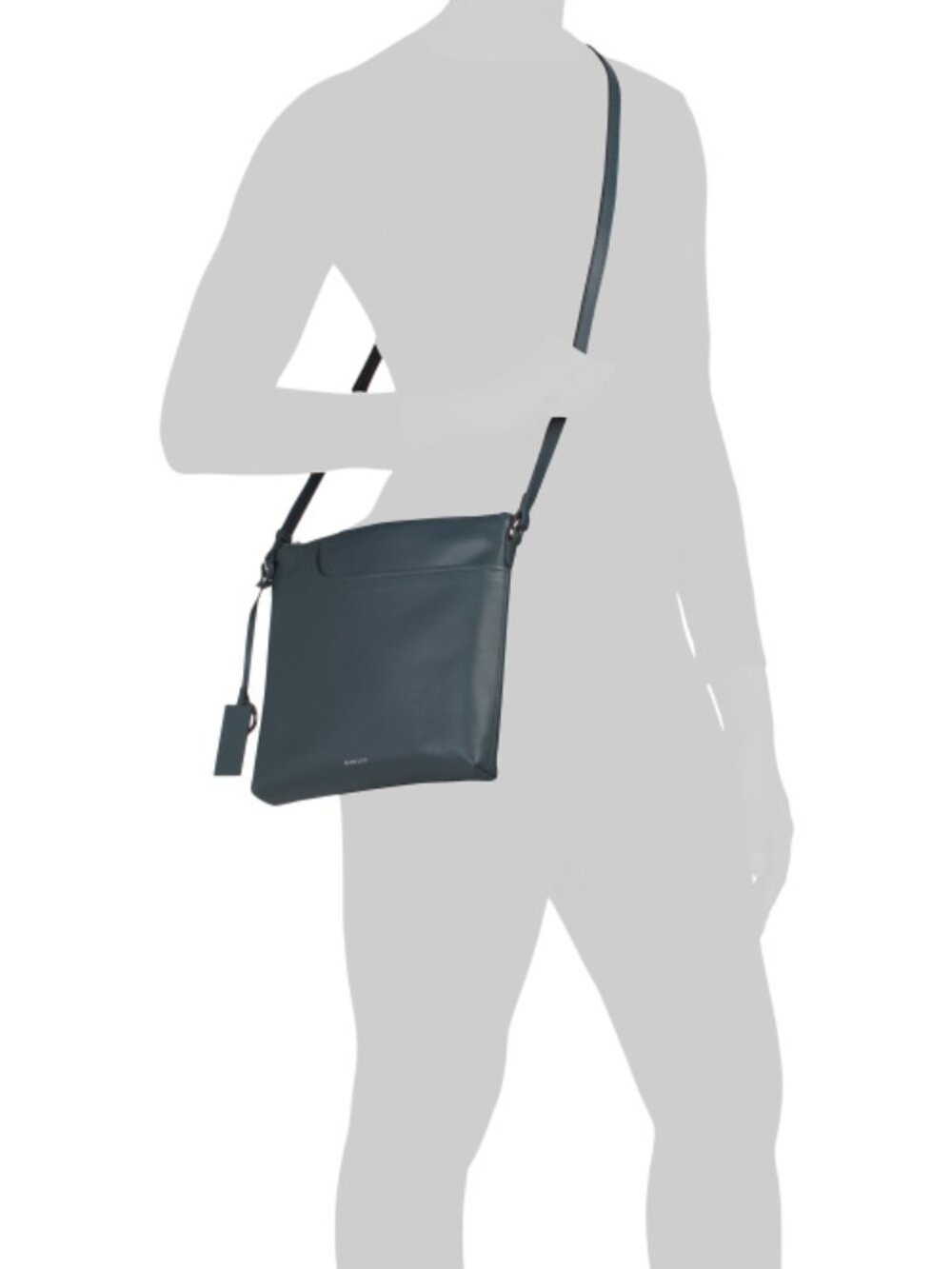 RADLEY LONDON Leather Large Zip Top North South Crossbody Bag With Pockets - Picture 5 of 5